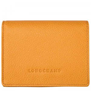 Apricot Orange Men's Longchamp Le Foulonné Wallets | 9580-OJUYI