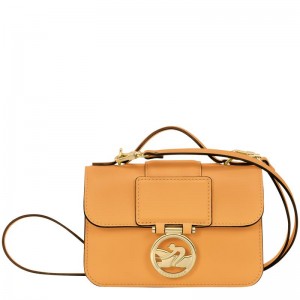 Apricot Orange Women's Longchamp Box-Trot XS Crossbody Bags | 5714-POFJQ