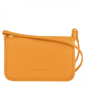 Apricot Orange Women's Longchamp Le Foulonné XS Clutch Purse | 6857-OFVCE