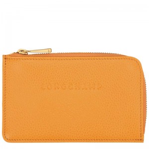 Apricot Orange Women's Longchamp Le Foulonné Cardholders | 6785-TLNSB