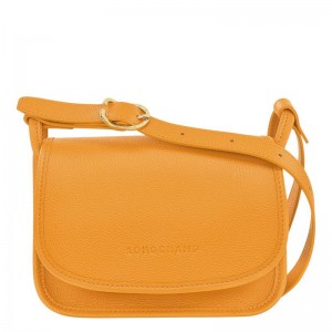 Apricot Orange Women's Longchamp Le Foulonné S Crossbody Bags | 2437-QNPXF