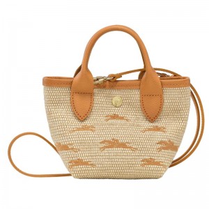 Apricot Orange Women's Longchamp Le Panier Pliage XS Basket Bag | 5840-GBCUV