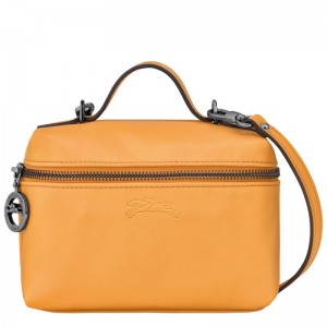 Apricot Orange Women's Longchamp Le Pliage Xtra XS Vanity Crossbody Bags | 5067-TGQSV