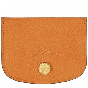 Apricot Orange Women's Longchamp Épure Cardholders | 0259-CQANJ