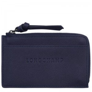 Bilberry Purple Men's Longchamp 3D Cardholders | 0798-RZTAP