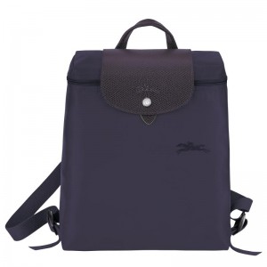 Bilberry Purple Men's Longchamp Le Pliage Green M Backpacks | 7354-EFZNJ