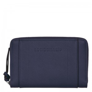 Bilberry Purple Women's Longchamp 3D Wallets | 9701-ZNCFU