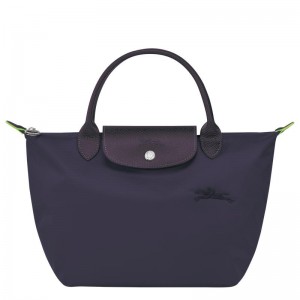 Bilberry Purple Women's Longchamp Le Pliage Green S Handbags | 9827-RWVPU