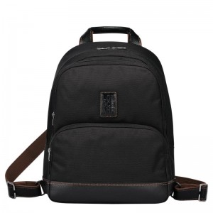 Black Men's Longchamp Boxford Backpacks | 1452-NZKPX