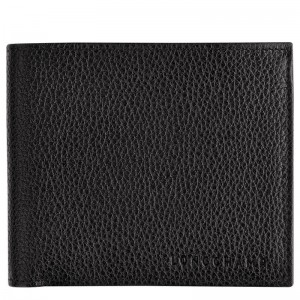 Black Men's Longchamp Le Foulonné Wallets | 0368-BCHIL