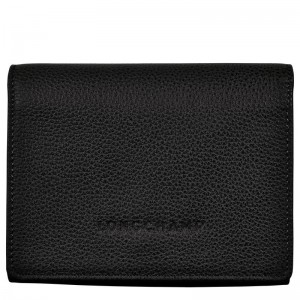 Black Men's Longchamp Le Foulonné Wallets | 5608-BXZJP