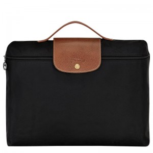 Black Men's Longchamp Le Pliage Original S Briefcase | 2964-QCRSG