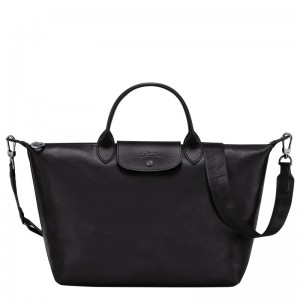 Black Men's Longchamp Le Pliage Xtra L Handbags | 7503-UAFWM