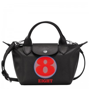 Black Men's Longchamp x Robert Indiana XS Handbags | 5180-AKTNU