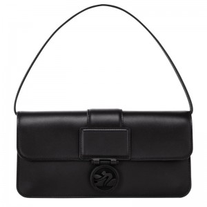 Black Women's Longchamp Box-Trot M Shoulder bag Shoulder Bags | 2675-BHVSM