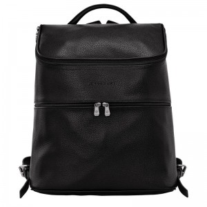 Black Women's Longchamp Le Foulonné Backpacks | 1562-RUBGH