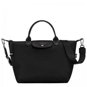 Black Women's Longchamp Le Pliage Energy L Handbags | 7680-SIMXK