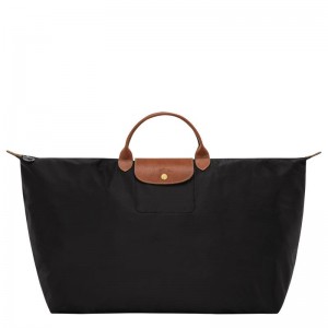 Black Women's Longchamp Le Pliage Original M Travel Bags | 5084-TDXBK