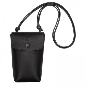 Black Women's Longchamp Le Pliage Xtra with leather lace Phone Case | 1759-TYBIF