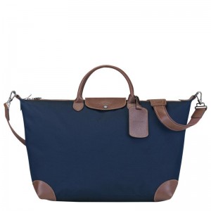 Blue Women's Longchamp Boxford S Travel Bags | 7621-TQUKV