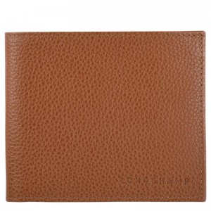 Caramel Brown Men's Longchamp Le Foulonné Wallets | 4015-RCBHL