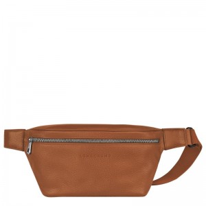 Caramel Brown Men's Longchamp Le Foulonné M Belt Bags | 7386-QUSKG