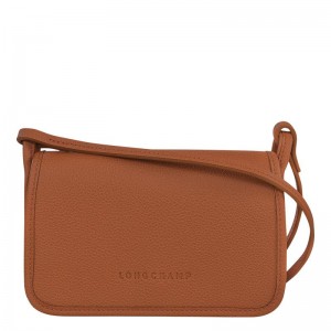 Caramel Brown Women's Longchamp Le Foulonné XS Clutch Purse | 5607-XVIEJ