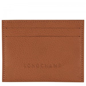 Caramel Brown Women's Longchamp Le Foulonné Cardholders | 2195-TBLYA