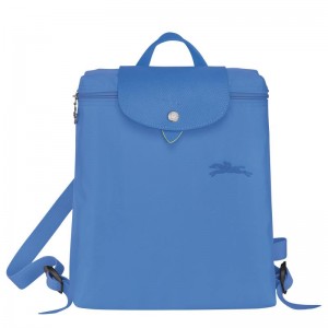 Cornflower Blue Men's Longchamp Le Pliage Green M Backpacks | 1326-GEMHU