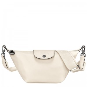 Ecru White Women's Longchamp Le Pliage Xtra XS Crossbody Bags | 2817-BDNHC