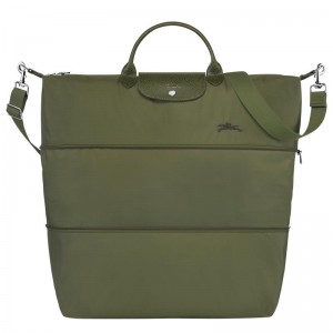 Forest Green Men's Longchamp Le Pliage Green expandable Travel Bags | 9705-ACFWL