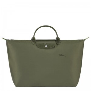 Forest Green Men's Longchamp Le Pliage Green S Travel Bags | 5917-TJSUR