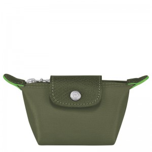 Forest Green Women's Longchamp Le Pliage Green Coin Purses | 5167-YQWZF