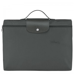 Graphite Grey Men's Longchamp Le Pliage Green S Briefcase | 0715-MOYBG