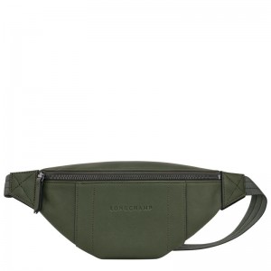 Khaki Men's Longchamp 3D S Belt Bags | 0215-EAYJU