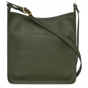 Khaki Women's Longchamp Le Foulonné M Crossbody Bags | 8729-PSGQL