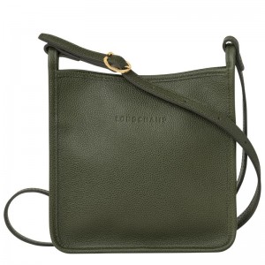 Khaki Women's Longchamp Le Foulonné S Crossbody Bags | 2795-PIAQW