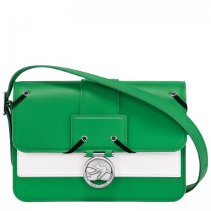 Lawn Green Women's Longchamp Box-Trot M Crossbody Bags | 1805-DVPSF