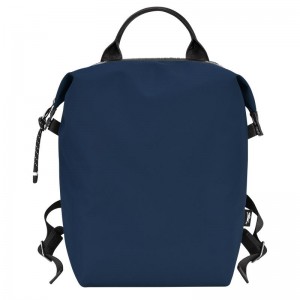 Navy Men's Longchamp Le Pliage Energy L Backpacks | 4536-TCVLN