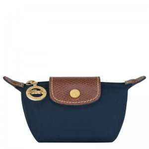 Navy Women's Longchamp Le Pliage Original Coin Purses | 7395-PKUYB