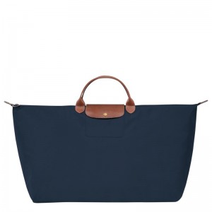 Navy Women's Longchamp Le Pliage Original M Travel Bags | 5321-CZAXY