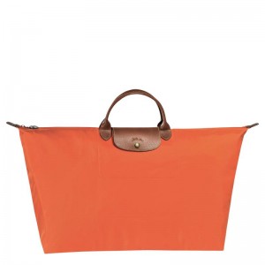 Orange Men's Longchamp Le Pliage Original M Travel Bags | 0598-AOZJQ