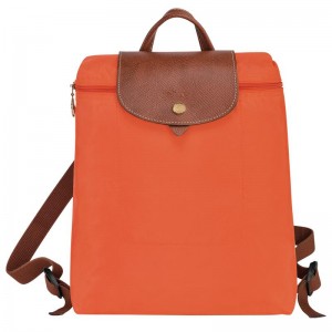 Orange Men's Longchamp Le Pliage Original M Backpacks | 8671-THIOD