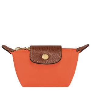 Orange Women's Longchamp Le Pliage Original Coin Purses | 6918-OQWIV