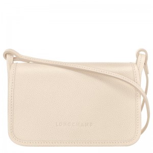 Paper White Women's Longchamp Le Foulonné XS Clutch Purse | 0756-WKAGH