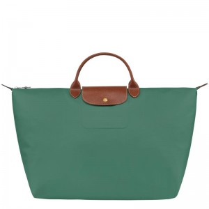 Sage Green Men's Longchamp Le Pliage Original S Travel Bags | 3692-GJEZU