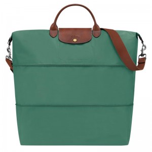 Sage Green Men's Longchamp Le Pliage Original expandable Travel Bags | 8103-CDTIG