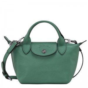 Sage Green Women's Longchamp Le Pliage Xtra XS Handbags | 5302-WOSIF