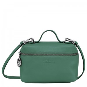 Sage Green Women's Longchamp Le Pliage Xtra XS Vanity Crossbody Bags | 8764-QAVDS