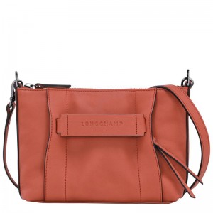 Sienna Red Women's Longchamp 3D S Crossbody Bags | 8319-GSNIT